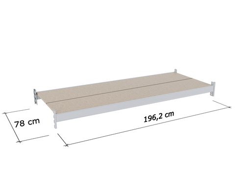Zdjęcie produktu PÓŁKA REGAŁU MAGAZYNOWEGO KX L-2000 G-800 JASNOSZARY 9