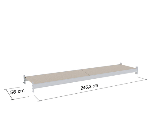 Zdjęcie produktu PÓŁKA REGAŁU MAGAZYNOWEGO KX L-2500 G-600 JASNOSZARY 9