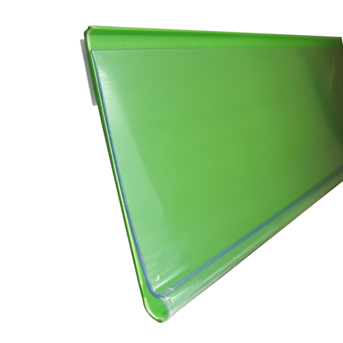 Zdjęcie produktu LISTWA CENOWA KLEJONA DBR-39 L-1240 H-39 JASNY ZIELONY RAL 6018  2