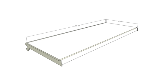 Zdjęcie produktu PÓŁKA G-470 L-1250 KREM GŁADKI  3