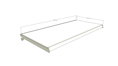 Zdjęcie produktu PÓŁKA G-470 L-1000 JASNO SZARY  3