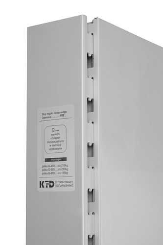 Zdjęcie produktu REGAŁ DWUSTRONNY H-1700, BAZA 470, PÓŁKI 3X370, MODUŁ 1000 JASNO SZARY  9