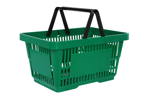 Zdjęcie produktu 20x KOSZYK 2 RĄCZKI CIEMNY ZIELONY 22L - ZESTAW 4