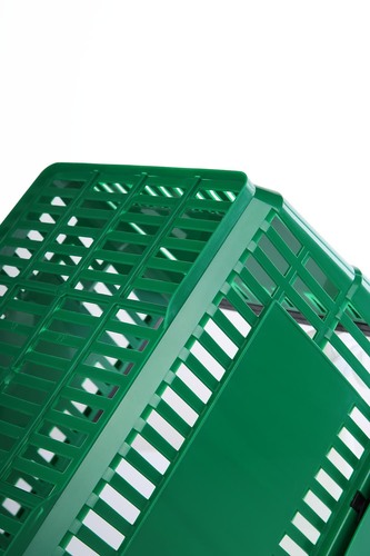 Zdjęcie produktu 20x KOSZYK 2 RĄCZKI CIEMNY ZIELONY 22L - ZESTAW 6