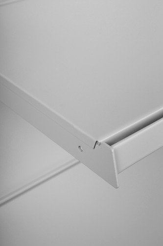 Zdjęcie produktu REGAŁ PRZYŚCIENNY WOLNOSTOJĄCY Z NOGĄ KOŃCOWĄ H-1800, BAZA 470, PÓŁKI 3X370, MODUŁ 1250 JASNO SZARY  2