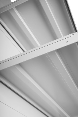 Zdjęcie produktu REGAŁ PRZYŚCIENNY WOLNOSTOJĄCY Z NOGĄ KOŃCOWĄ H-1800, BAZA 470, PÓŁKI 3X370, MODUŁ 1250 JASNO SZARY  6