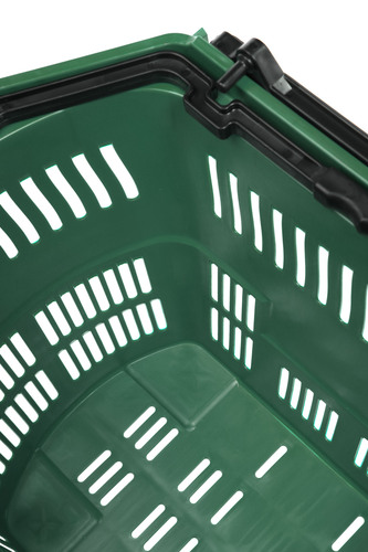 Zdjęcie produktu DUŻY KOSZ ZAKUPOWY Z RĄCZKĄ PODNOSZONĄ 55L  C. ZIELONY6029  8