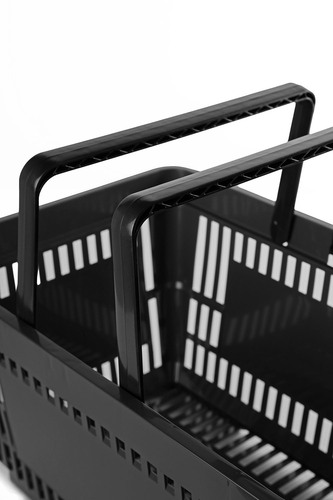 Zdjęcie produktu 15x KOSZYK 2 RĄCZKI CZARNY 22L - ZESTAW 7