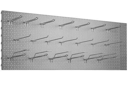 Zdjęcie produktu TABLICA WARSZTATOWA 1250X400 JASNO SZARY + 20x ZAWIESZKA POJEDYNCZA EUROPERF. L-200 FI4 CYNK YZ1 5
