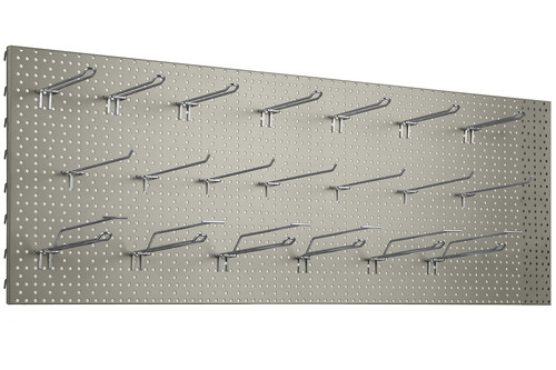 Zdjęcie produktu TABLICA WARSZTATOWA 1250X400 KREM GŁADKI + 20x ZAWIESZKA POJEDYNCZA EUROPERF. L-200 FI4 CYNK YZ1 5
