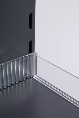 Zdjęcie produktu PRZEGRODA GŁADKA Z PLEXI NA PÓŁKĘ H-45 G-300 PRZEŹROCZYSTA  4