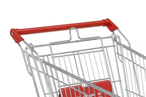 Zdjęcie produktu WÓZEK SKLEPOWY AV 100L Z SIEDZONKIEM CZERWONY  2